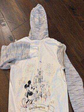 Walt Disney World Parks Holiday Silver & Gold Collection zip front hoodie